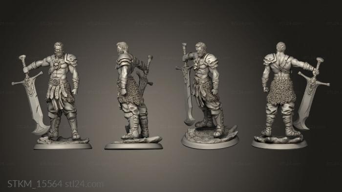 Figurines heroes, monsters and demons (The Infinity and Void Kabel Swordsman PRE, STKM_15564) 3D models for cnc