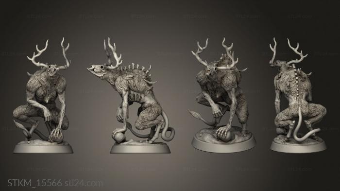 Figurines heroes, monsters and demons (Snowy Mountain Summit Wendigo, STKM_15566) 3D models for cnc