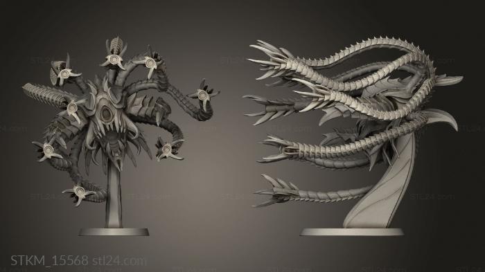 Figurines heroes, monsters and demons (The Souls in Steel Sentinel Horror Oval, STKM_15568) 3D models for cnc