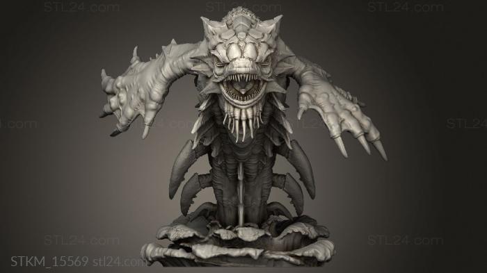 Figurines heroes, monsters and demons (Hunt Treasure Kraken Classic Emerging Gargantuan, STKM_15569) 3D models for cnc