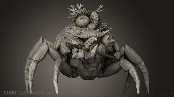Figurines heroes, monsters and demons (Hunt Treasure Crab People Charging, STKM_15573) 3D models for cnc