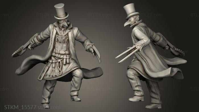 Figurines heroes, monsters and demons (Victorian Jack the Ripper, STKM_15577) 3D models for cnc