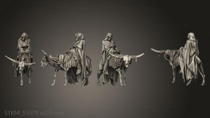 Статуэтки герои, монстры и демоны (Скелеты Амини Скелет, STKM_15579) 3D модель для ЧПУ станка