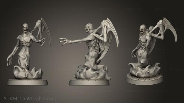 Figurines heroes, monsters and demons (The Dormant God Fear Fiend, STKM_15590) 3D models for cnc