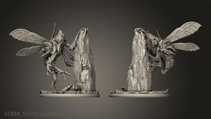 Figurines heroes, monsters and demons (Tome Demons Muzulk Fly, STKM_15599) 3D models for cnc