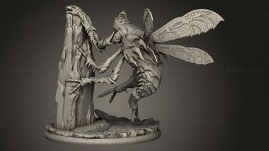 Figurines heroes, monsters and demons (Tome Demons Muzulk Fly, STKM_15599) 3D models for cnc