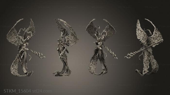 Figurines heroes, monsters and demons (Red Leaf Elves Queen Redleaf, STKM_15604) 3D models for cnc