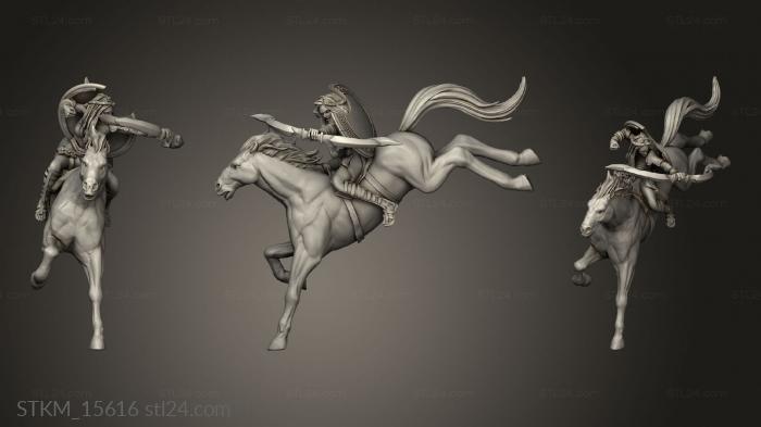 Figurines heroes, monsters and demons (greek Gods and Heroes Olympus Amazon TR Horse, STKM_15616) 3D models for cnc