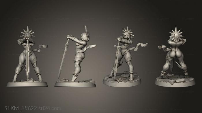 Figurines heroes, monsters and demons (Requiem Brotherhood Solaria the Saint, STKM_15622) 3D models for cnc