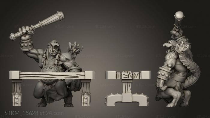 Figurines heroes, monsters and demons (Retro Crusade Cyclopean, STKM_15628) 3D models for cnc