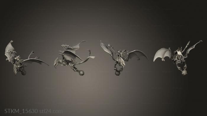 Статуэтки герои, монстры и демоны (Сказка о всадниках Рамфодона, STKM_15630) 3D модель для ЧПУ станка