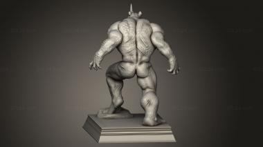 Figurines heroes, monsters and demons (RHINO VS SPIDERMAN, STKM_15636) 3D models for cnc