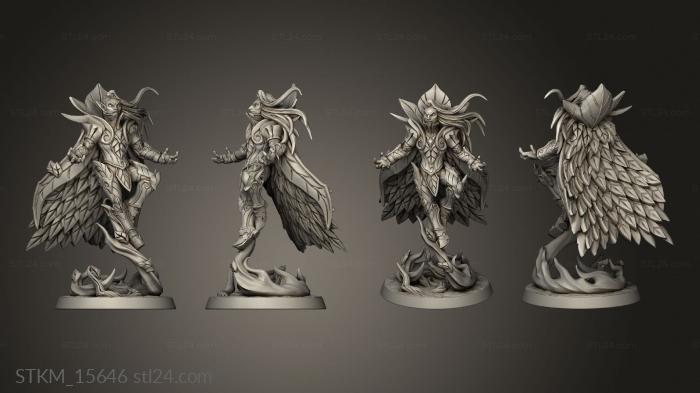 Figurines heroes, monsters and demons (Sylvan Knights Kivel Sylvanwind Alfar Open, STKM_15646) 3D models for cnc