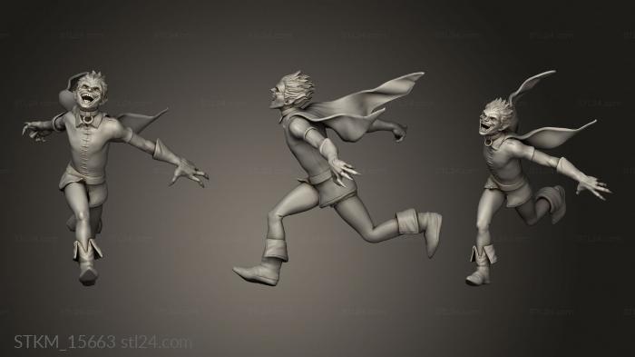 Figurines heroes, monsters and demons (rob, STKM_15663) 3D models for cnc