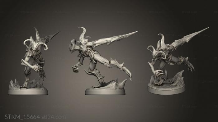 Figurines heroes, monsters and demons (The Dormant God Ego Fiend, STKM_15664) 3D models for cnc