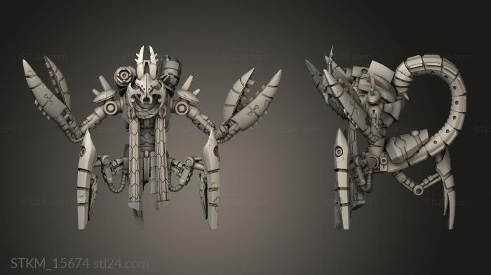 Figurines heroes, monsters and demons (Robot Legion Tri Scorpion Overseer RL, STKM_15674) 3D models for cnc