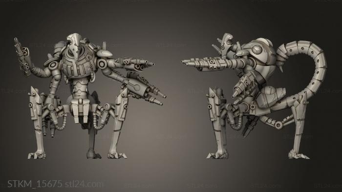 Статуэтки герои, монстры и демоны (Робот Legion Tri Sco Ионный пистолет Хвостовая Заглушка, STKM_15675) 3D модель для ЧПУ станка