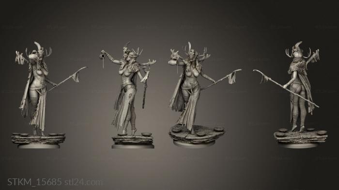 Figurines heroes, monsters and demons (Ronelle the Seeress, STKM_15685) 3D models for cnc