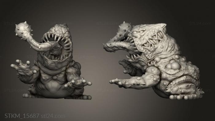 Figurines heroes, monsters and demons (Rot Toad, STKM_15687) 3D models for cnc