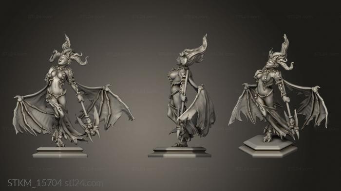 Figurines heroes, monsters and demons (Rough and Tumble Rough succubus, STKM_15704) 3D models for cnc