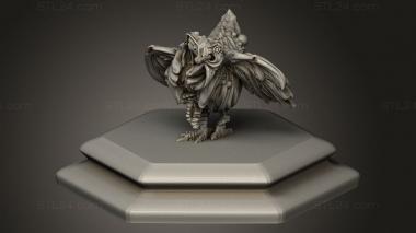 Figurines heroes, monsters and demons (Rough and Tumble Rough Horde gallina zombie, STKM_15706) 3D models for cnc