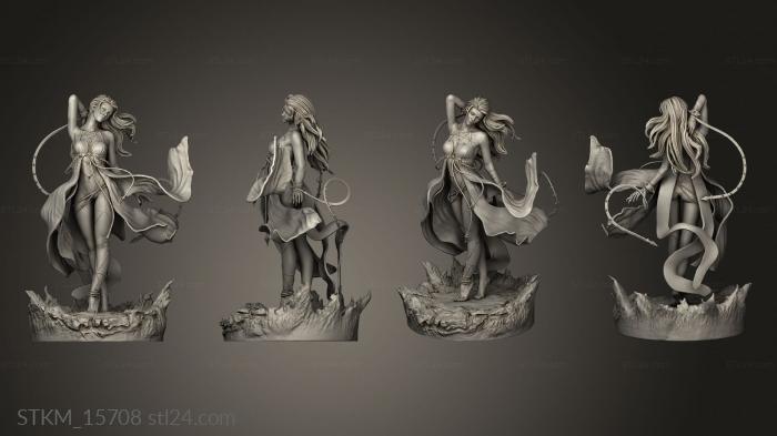 Figurines heroes, monsters and demons (Vampire main, STKM_15708) 3D models for cnc