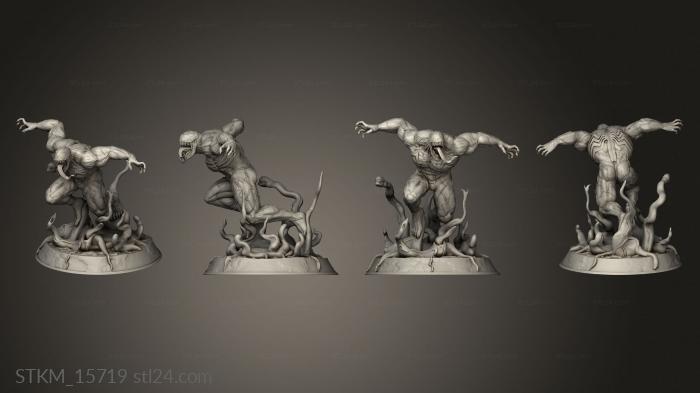 Figurines heroes, monsters and demons (Venom Figure separate, STKM_15719) 3D models for cnc