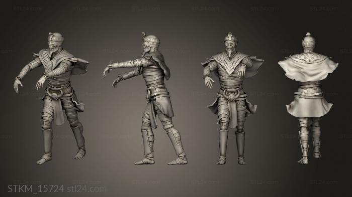 Figurines heroes, monsters and demons (Ruins Madness Mummy Walking, STKM_15724) 3D models for cnc
