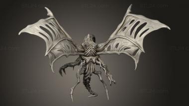 Figurines heroes, monsters and demons (ALIEN FLYING SAVAGE FLYER, STKM_15732) 3D models for cnc