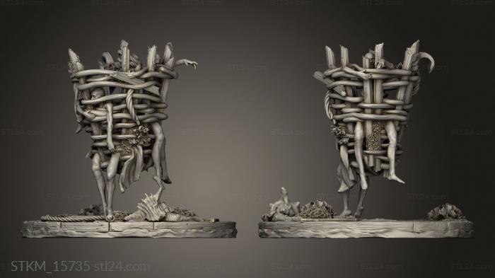 Figurines heroes, monsters and demons (The Goroth Shamblers cage, STKM_15735) 3D models for cnc