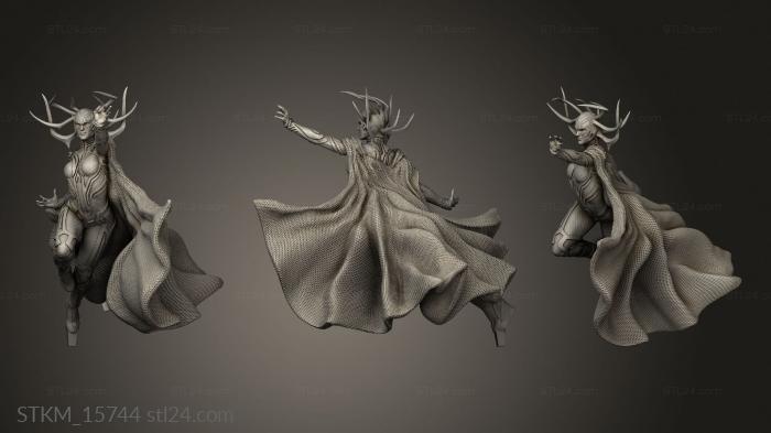 Figurines heroes, monsters and demons (Hela Statue Cape, STKM_15744) 3D models for cnc