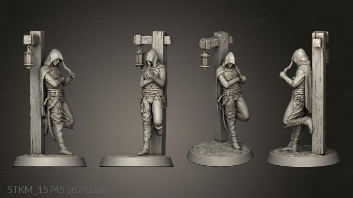 Figurines heroes, monsters and demons (Enemies Half Elf Rogue, STKM_15745) 3D models for cnc