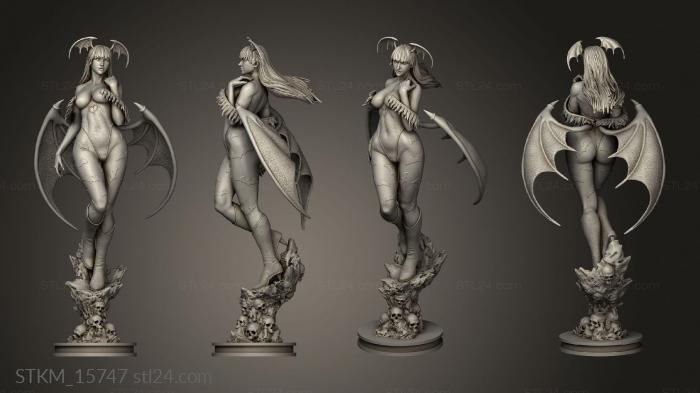 Figurines heroes, monsters and demons (Morrigan And, STKM_15747) 3D models for cnc