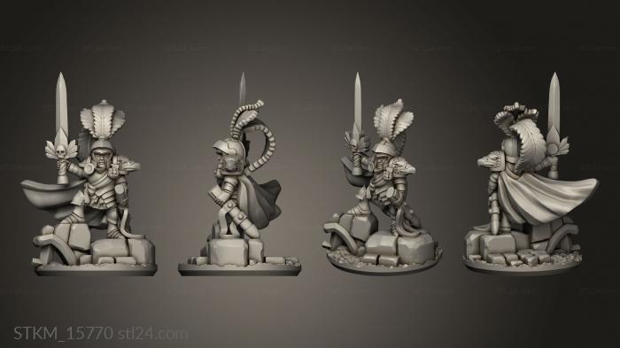 Figurines heroes, monsters and demons (Generals General, STKM_15770) 3D models for cnc