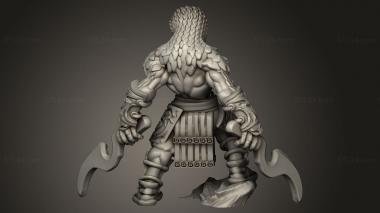 Figurines heroes, monsters and demons (Yuan Ti Malison, STKM_15771) 3D models for cnc