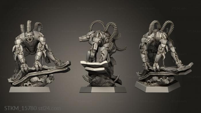 Figurines heroes, monsters and demons (Overclock Crisis Exo Gatling, STKM_15780) 3D models for cnc