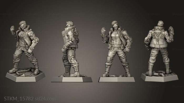 Figurines heroes, monsters and demons (s Overclock Crisis Gila, STKM_15782) 3D models for cnc