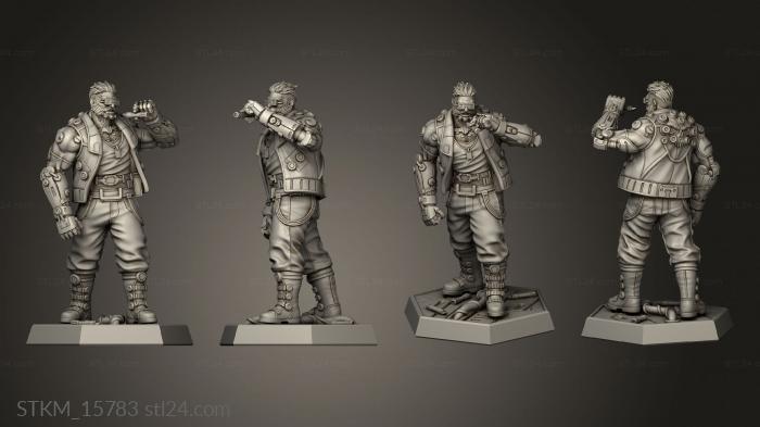 Figurines heroes, monsters and demons (Overclock Crisis Grodd, STKM_15783) 3D models for cnc