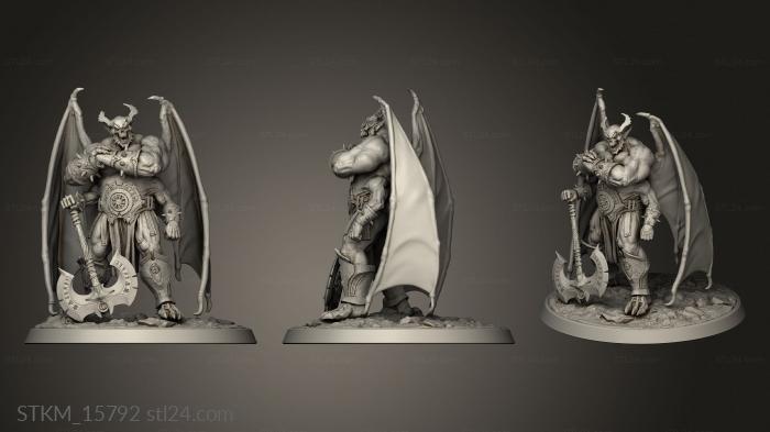 Figurines heroes, monsters and demons (Planar Cruise Nyca Daemon Nycadaemon, STKM_15792) 3D models for cnc