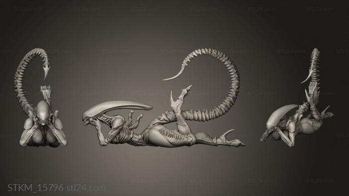 Figurines heroes, monsters and demons (Aliens XENO VIXEN BROOD DREAMER, STKM_15796) 3D models for cnc