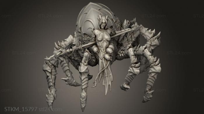 Figurines heroes, monsters and demons (The Queens Web Underworld Arachnis Female, STKM_15797) 3D models for cnc