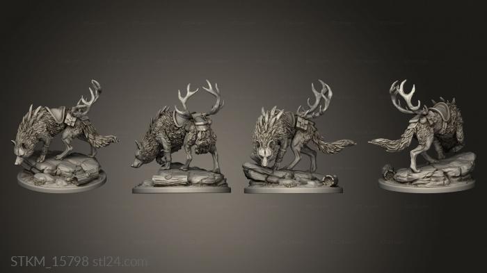 Figurines heroes, monsters and demons (Dragon Trappers Wolfs Grimpaw, STKM_15798) 3D models for cnc