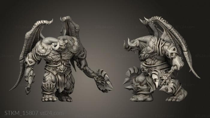 Figurines heroes, monsters and demons (Tome Demons Outworld Crushers, STKM_15807) 3D models for cnc