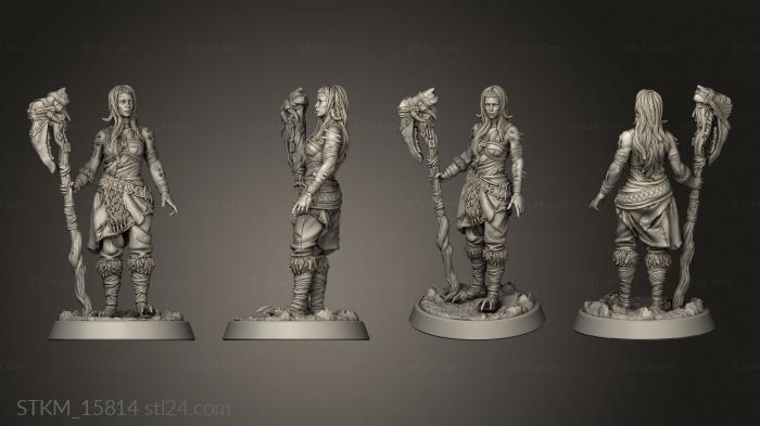 Figurines heroes, monsters and demons (Valhalla Forderung Ice Tribe Enemies Half Giantess, STKM_15814) 3D models for cnc