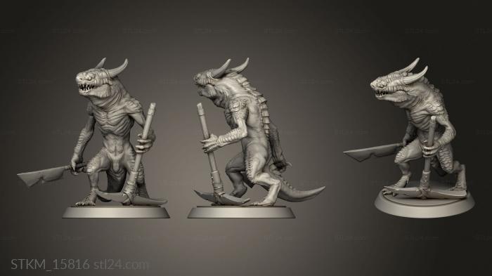 Figurines heroes, monsters and demons (Lord the Kobold Idle, STKM_15816) 3D models for cnc