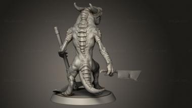 Figurines heroes, monsters and demons (Lord the Kobold Idle, STKM_15816) 3D models for cnc