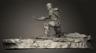 Figurines heroes, monsters and demons (Sentinel diorama, STKM_15831) 3D models for cnc