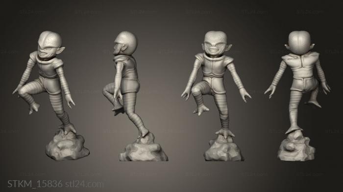 Figurines heroes, monsters and demons (saibaiman aavs Attack, STKM_15836) 3D models for cnc