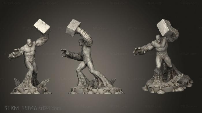 Figurines heroes, monsters and demons (sandman sculpture statue sandman small, STKM_15846) 3D models for cnc