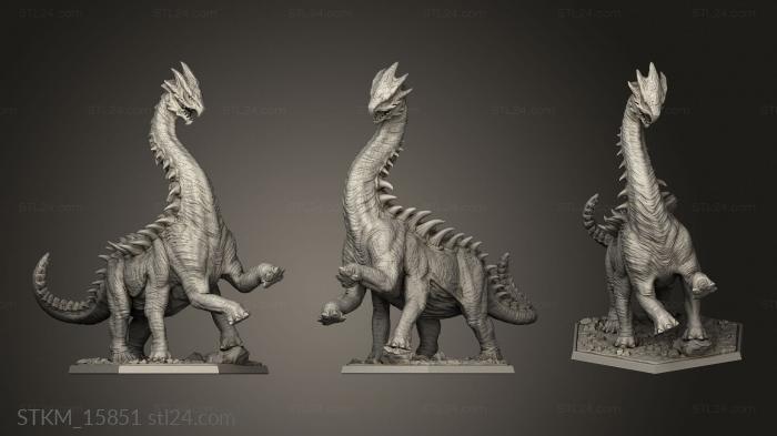 Figurines heroes, monsters and demons (Saurian Native Diplomacy Kephalesaurus, STKM_15851) 3D models for cnc